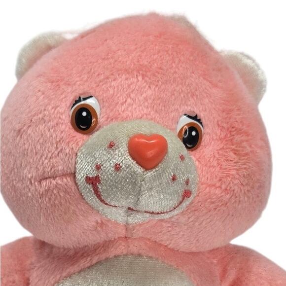 Play Along Vintage Cheer Bear‎ Care Bears Cartoon Stuffed Animal Plush Toy 6" - Picture 2 of 6